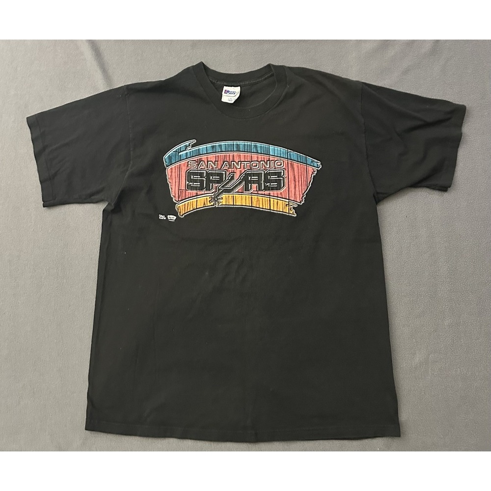 Vintage San Antonio Spurs Single Stitch Pro Player T Shirt Made In USA Size XL